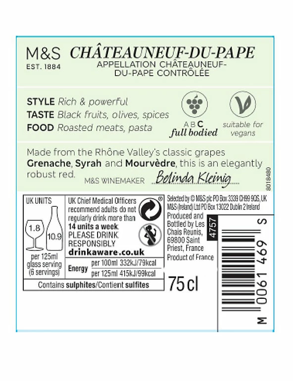 Outlet 🤩 Red Wine Châteauneuf Du Pape - Case Of 6 🛒 4 Outlet 🤩 Red Wine Châteauneuf Du Pape - Case Of 6 🛒 - Image 2