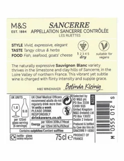 Coupon 🌟 White Wine Les Ruettes Sancerre - Case Of 6 🧨 -Wine, Beer & Spirits Sales SD FD F23A 00471299 NC X EC 2