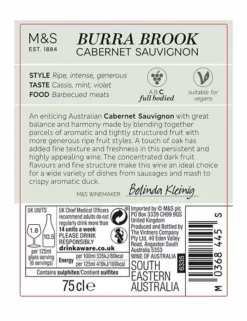 Best Pirce 🔔 Red Wine Burra Brook Cabernet Sauvignon - Case Of 6 🛒 -Wine, Beer & Spirits Sales SD FD F23A 00562843 NC X EC 2