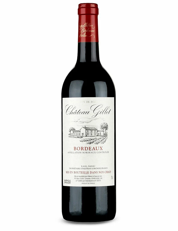 New 😍 Red Wine Château Gillet - Case Of 6 😉 3 New 😍 Red Wine Château Gillet - Case Of 6 😉