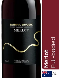 Wine, Beer & Spirits Sales 21 Budget π Red Wine Burra Brook Merlot - Case Of 6 β