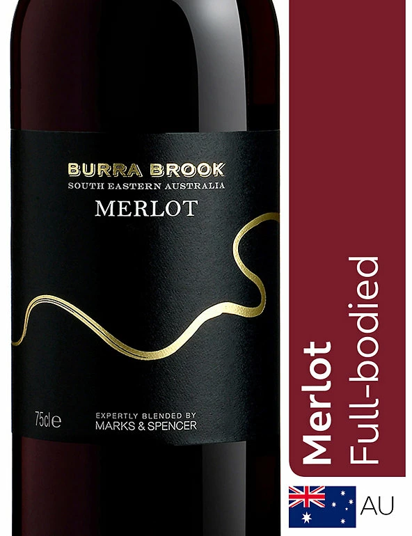 Budget π Red Wine Burra Brook Merlot - Case Of 6 β 3 Budget π Red Wine Burra Brook Merlot - Case Of 6 β