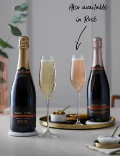 Best Sale 🥰 Prosecco & Sparkling Wine Chapel Down English Sparkling Brut - Case Of 6 😀 -Wine, Beer & Spirits Sales SD FD F23A 00695299 NC X EC 3