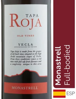 Flash Sale 👏 Spanish Wine Tapa Roja Old Vines Monastrell - Case Of 6 🎁
