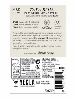 Flash Sale π Spanish Wine Tapa Roja Old Vines Monastrell - Case Of 6 π 7 Flash Sale π Spanish Wine Tapa Roja Old Vines Monastrell - Case Of 6 π -Wine, Beer & Spirits Sales SD FD F23A 00990288 NC X EC 2