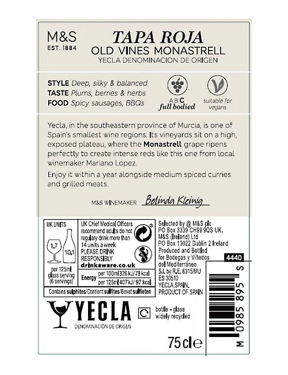 Flash Sale π Spanish Wine Tapa Roja Old Vines Monastrell - Case Of 6 π 5 Flash Sale π Spanish Wine Tapa Roja Old Vines Monastrell - Case Of 6 π - Image 3