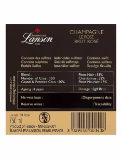 Best reviews of π Prosecco & Sparkling Wine Lanson Le Rose Brut NV - Single Bottle βοΈ 9 Best reviews of π Prosecco & Sparkling Wine Lanson Le Rose Brut NV - Single Bottle βοΈ -Wine, Beer & Spirits Sales SD FD F23A 29013821 NC X EC 2