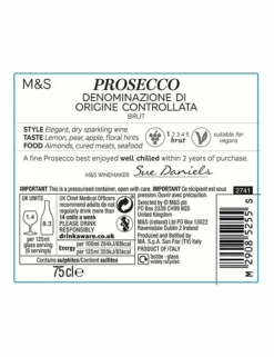 Flash Sale 😀 M&S Classics Wine, Beer & Spirits Prosecco - Case Of 6 🌟 -Wine, Beer & Spirits Sales SD FD F23A 29116225 NC X EC 2