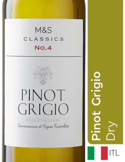Cheap 👏 M&S Classics White Wine Pinot Grigio - Case Of 6 ⭐