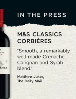 Brand new 🌟 M&S Classics Red Wine Corbieres – Case Of 6 🥰 -Wine, Beer & Spirits Sales SD FD F23A 29119929 NC X EC 4