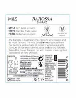 Cheap 🧨 M&S Classics Red Wine Barossa Shiraz - Case Of 6 👍 -Wine, Beer & Spirits Sales SD FD F23A 29122356 NC X EC 2