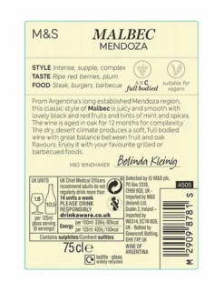 Best deal ✨ M&S Classics Red Wine Malbec - Case Of 6 🛒 -Wine, Beer & Spirits Sales SD FD F23A 29122998 NC X EC 2