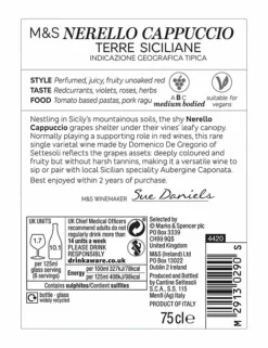 Best Pirce π M&S Found Red Wine Nerello Cappuccio - Case Of 6 π 7 Best Pirce π M&S Found Red Wine Nerello Cappuccio - Case Of 6 π -Wine, Beer & Spirits Sales SD FD F23A 29150427 NC X EC 2