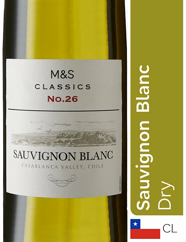 Buy π M&S Classics White Wine Chilean Sauvignon Blanc - Case Of 6 π 3 Buy π M&S Classics White Wine Chilean Sauvignon Blanc - Case Of 6 π