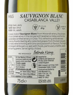 Buy π M&S Classics White Wine Chilean Sauvignon Blanc - Case Of 6 π 7 Buy π M&S Classics White Wine Chilean Sauvignon Blanc - Case Of 6 π -Wine, Beer & Spirits Sales SD FD F23A 29156337 NC X EC 2