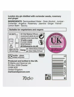 Cheapest ❤️ Cocktails & Spirits M&S Spice Gin - Single Bottle 👏 -Wine, Beer & Spirits Sales SD FD F23A 29256501 NC X EC 2